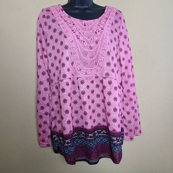 NWT Suzanne Betro Boho Blouse - Picture 1 of 8